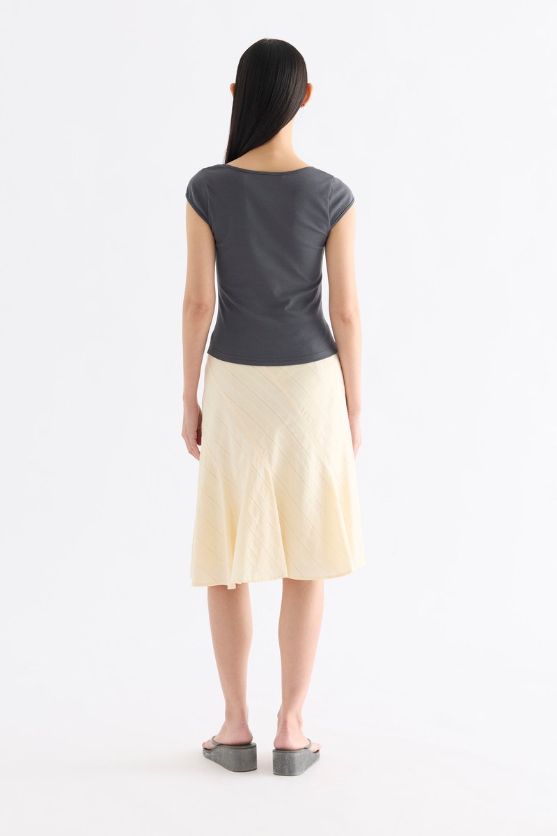 Edith Square Neck Cap Sleeve Top
