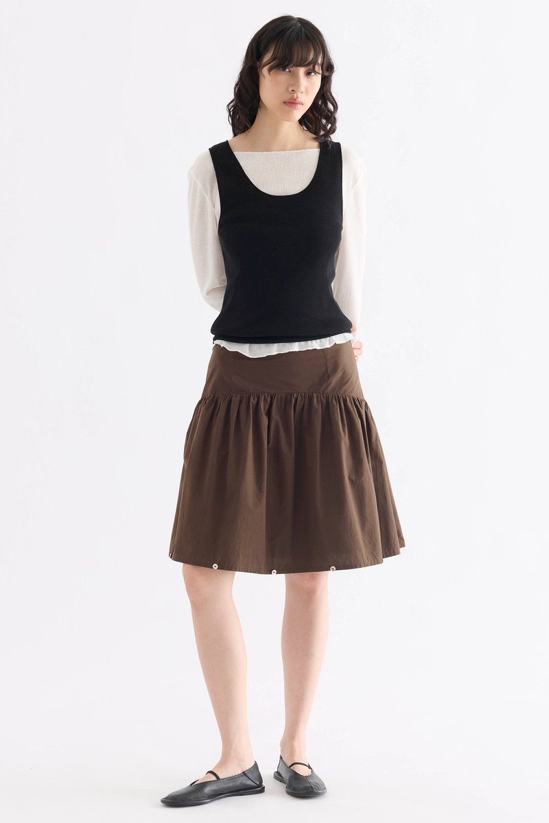 Ciara Mid-Rise Tiered Skirt