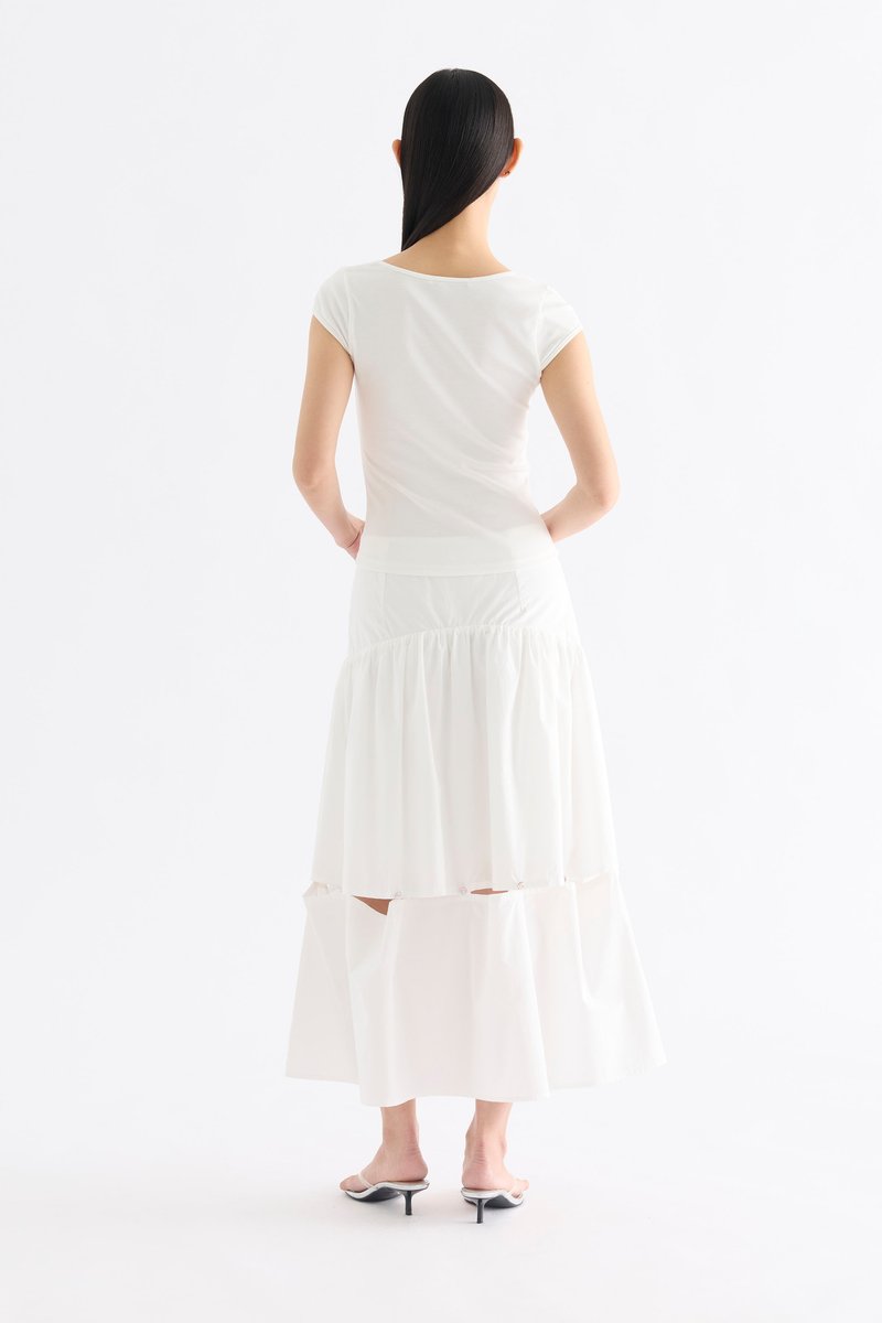 Edith Square Neck Cap Sleeve Top
