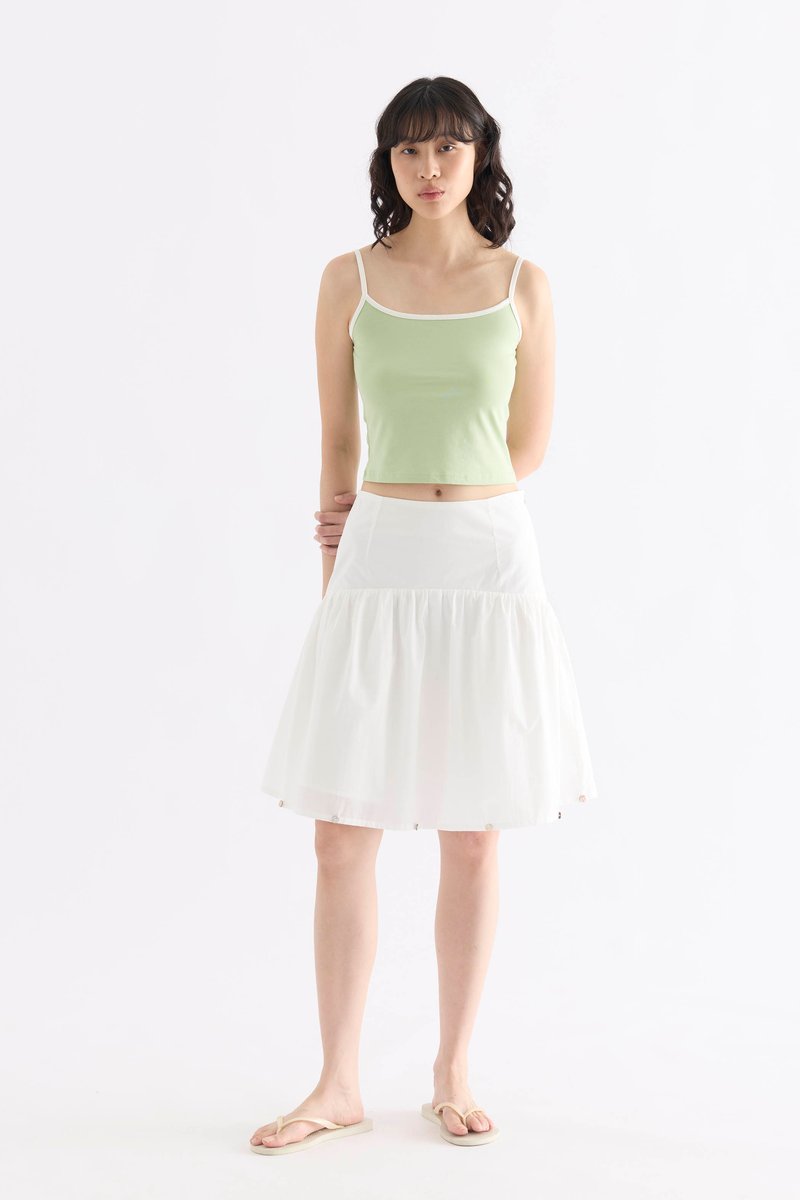 Ciara Mid-Rise Tiered Skirt
