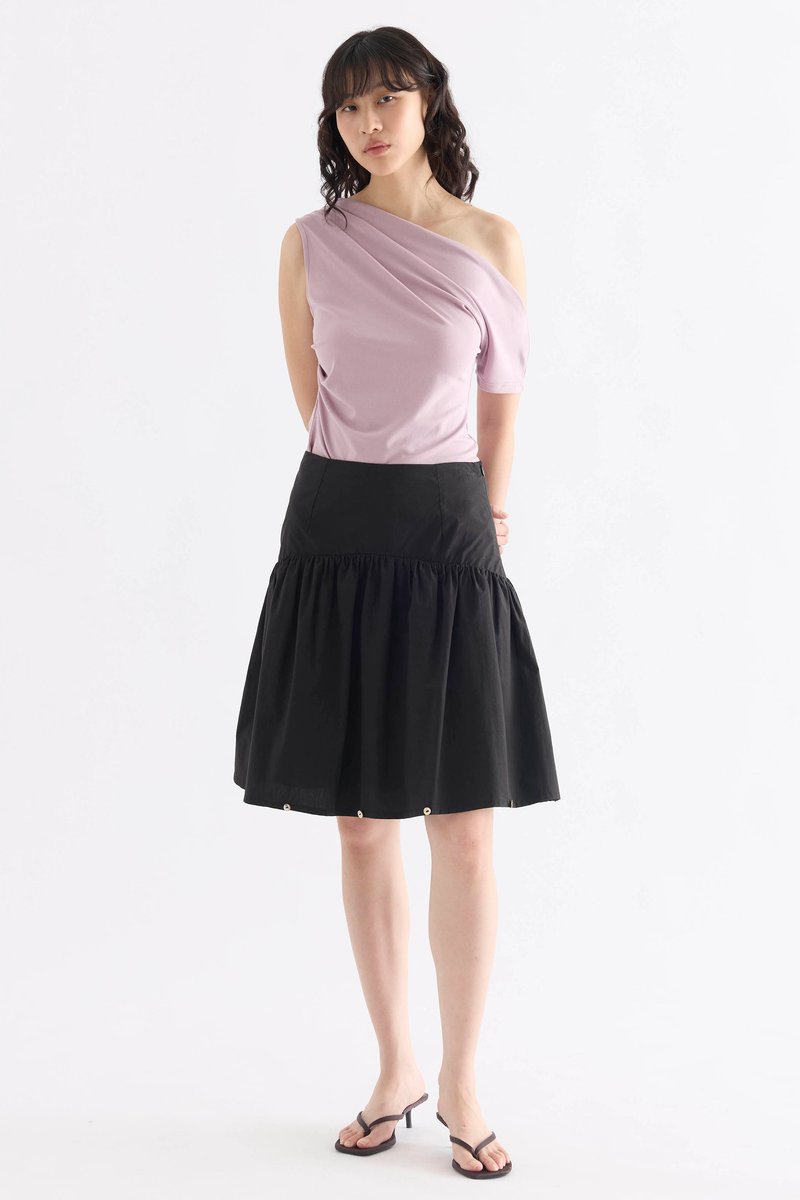 Ciara Mid-Rise Tiered Skirt