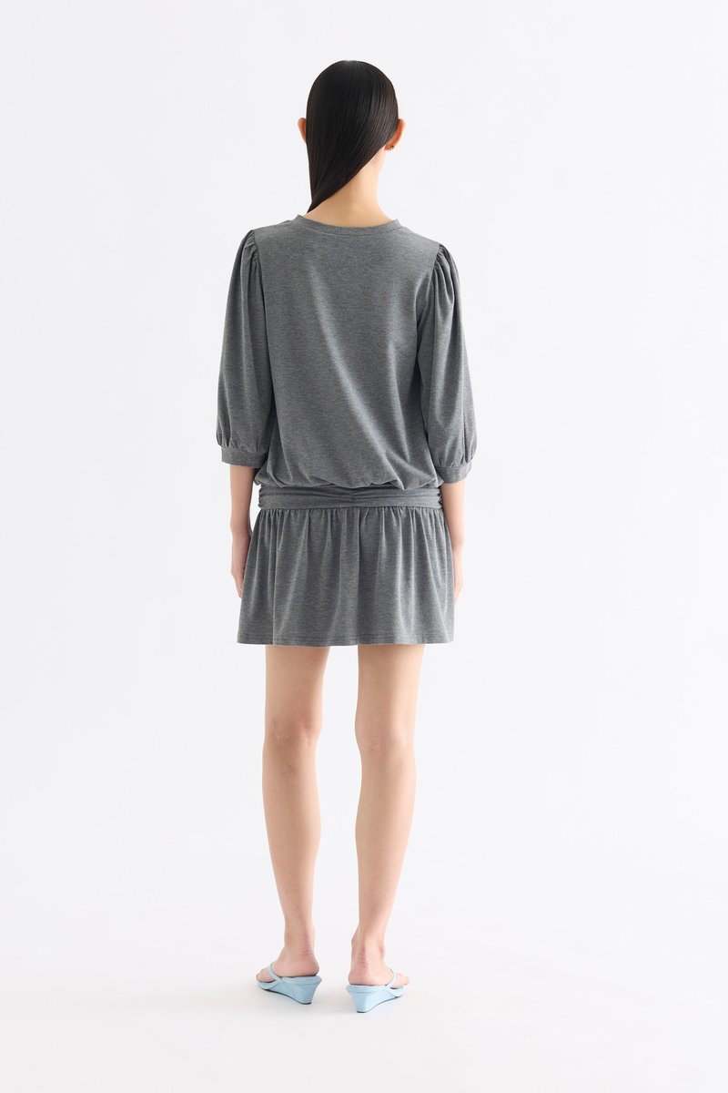 Arya Gathered Drop Waist Dress