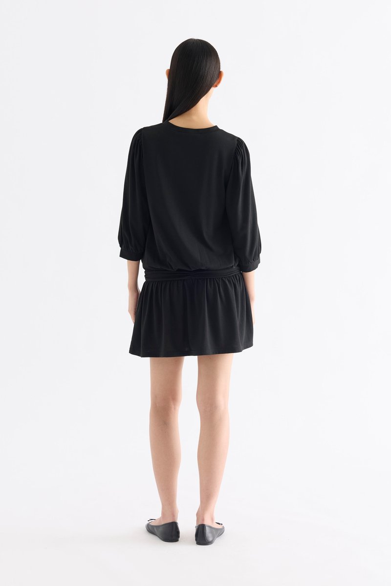 Arya Gathered Drop Waist Dress