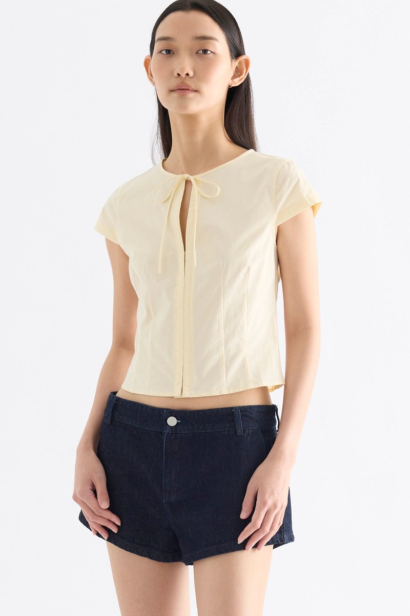 Emilia Ribbon Cap Sleeve Top
