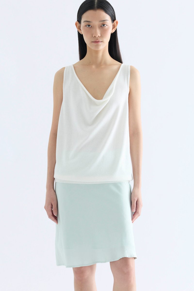 Erika Cowl Neck Knit Tank