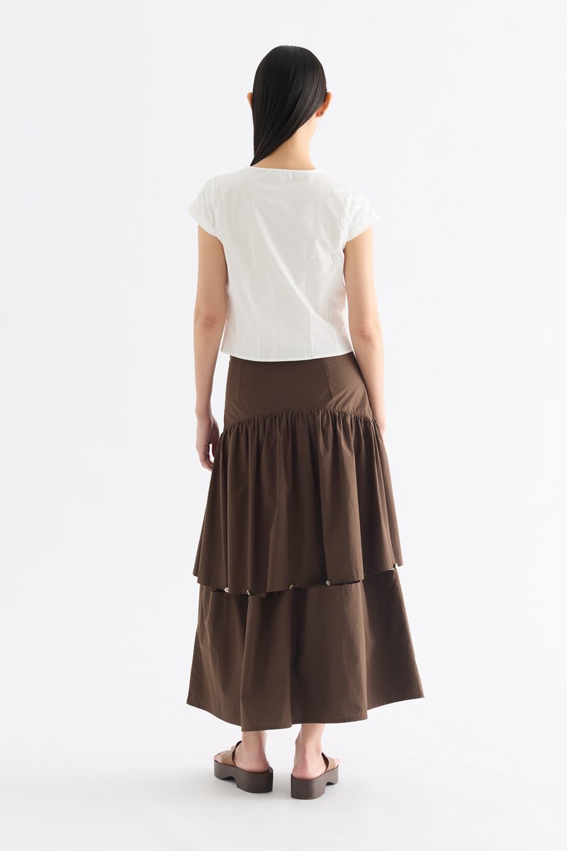 Emilia Ribbon Cap Sleeve Top