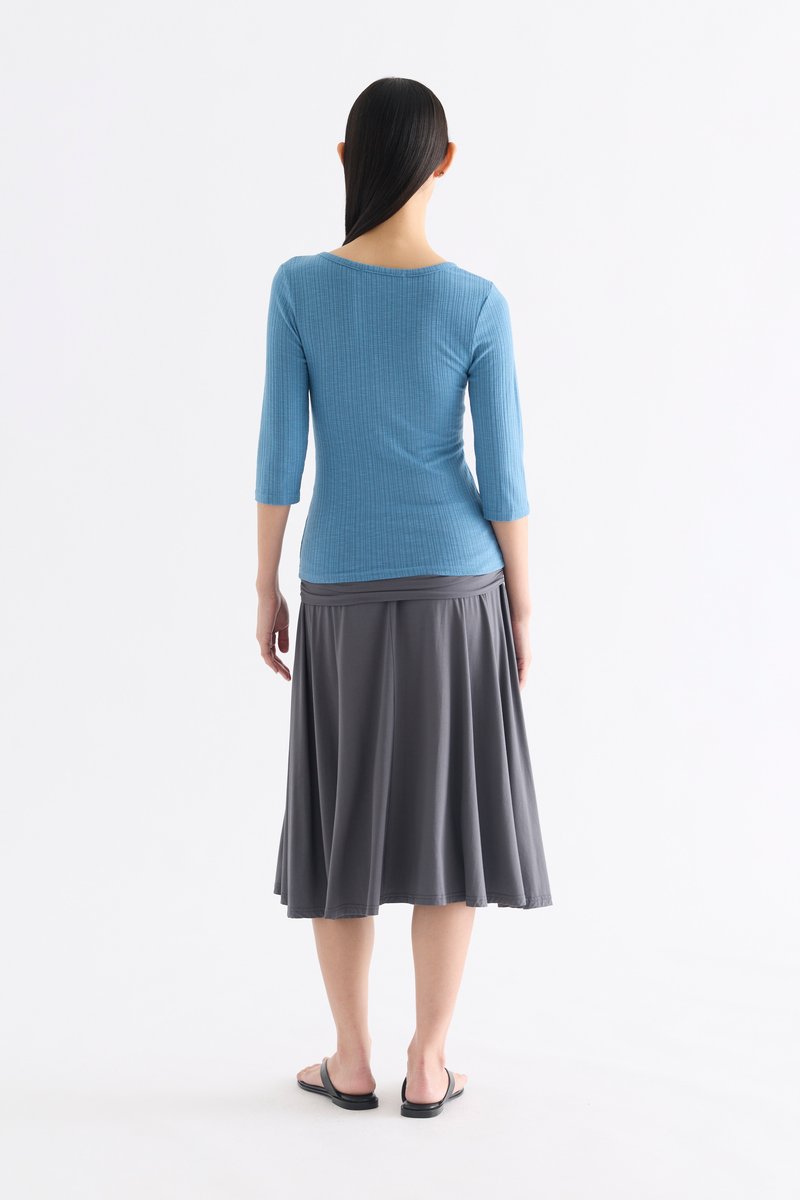 Evie Half Button Long Sleeve Top