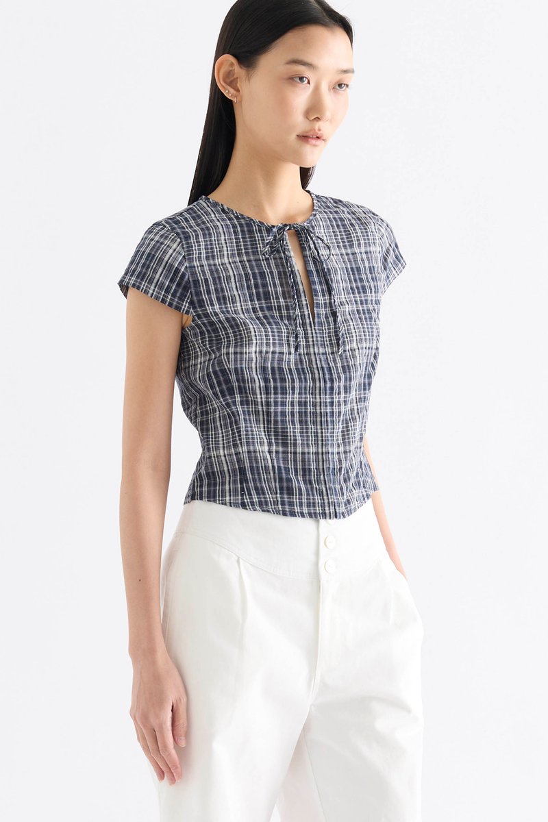 Emilia Ribbon Cap Sleeve Top