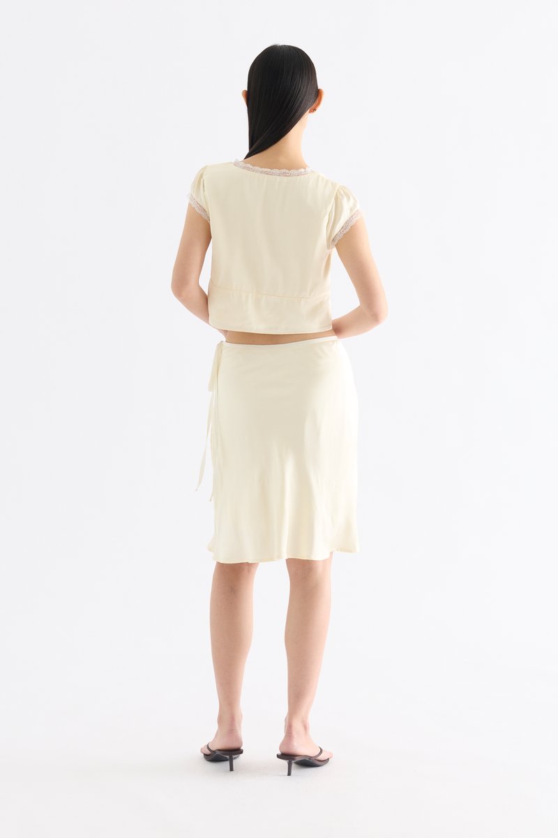 Gracie Lace V Neck Top