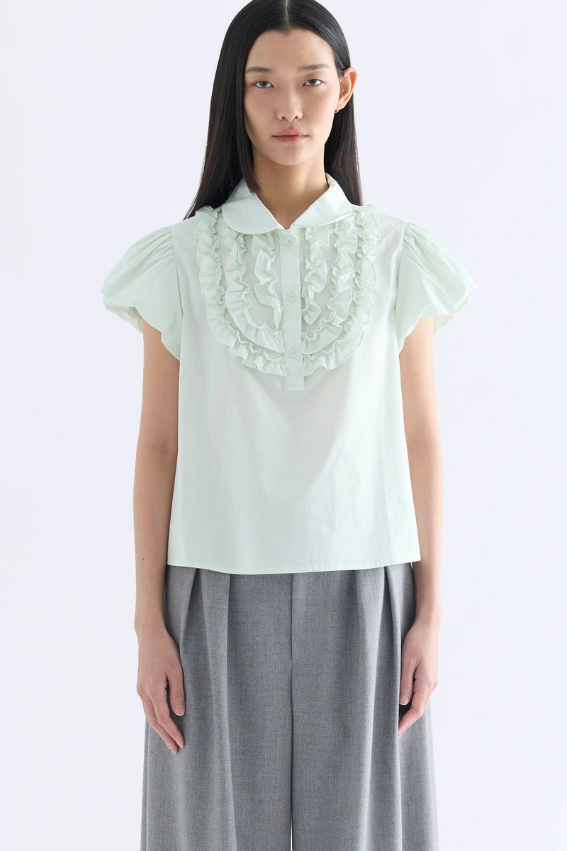 Sandy Petal Sleeve Blouse
