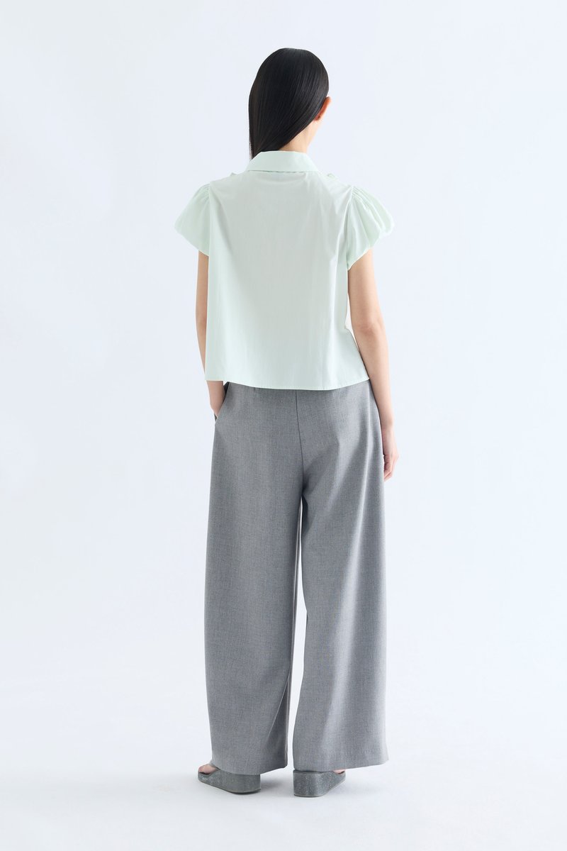 Sandy Petal Sleeve Blouse