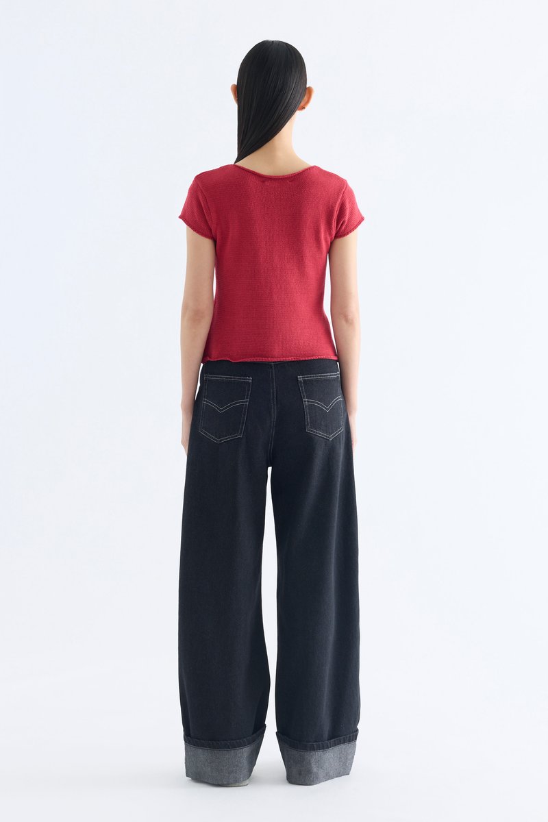 Kelyn Button-Down Knit Top
