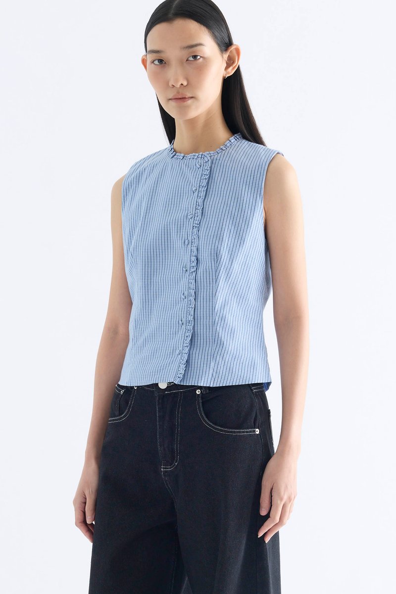 Gisella Ruffle-Trim Top