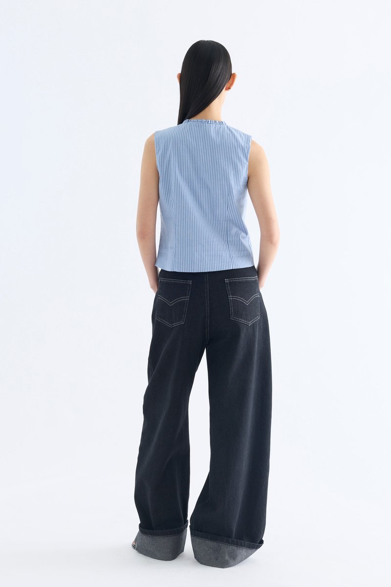 Gisella Ruffle-Trim Top