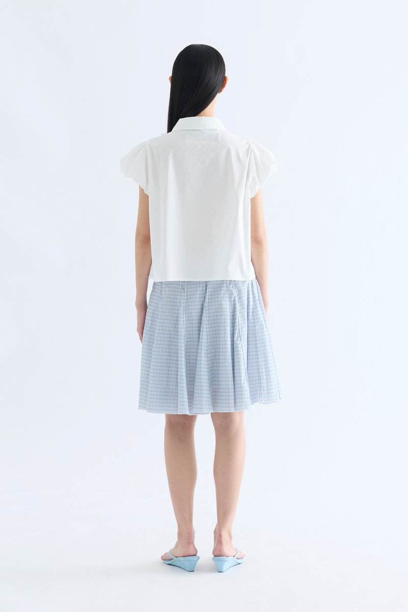 Sandy Petal Sleeve Blouse