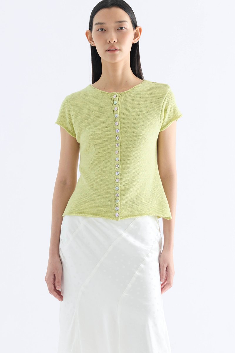 Kelyn Button-Down Knit Top