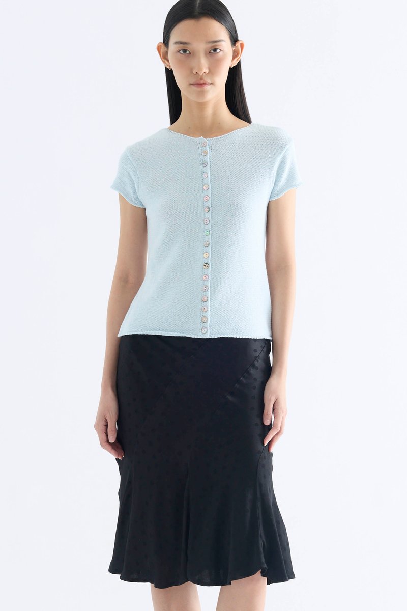 Kelyn Button-Down Knit Top