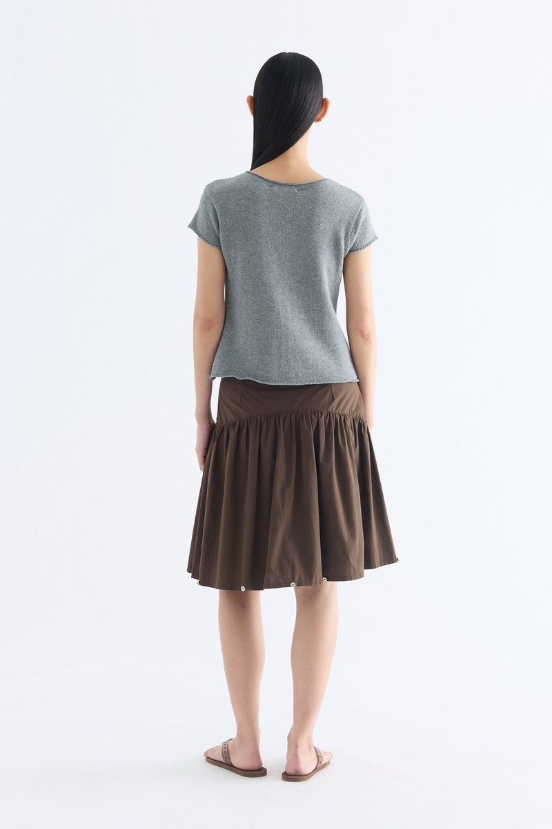 Kelyn Button-Down Knit Top