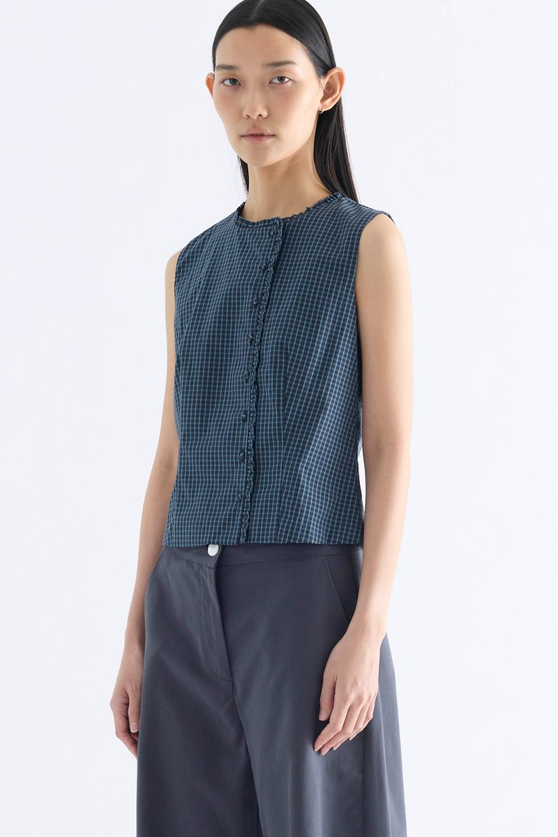 Gisella Ruffle-Trim Top