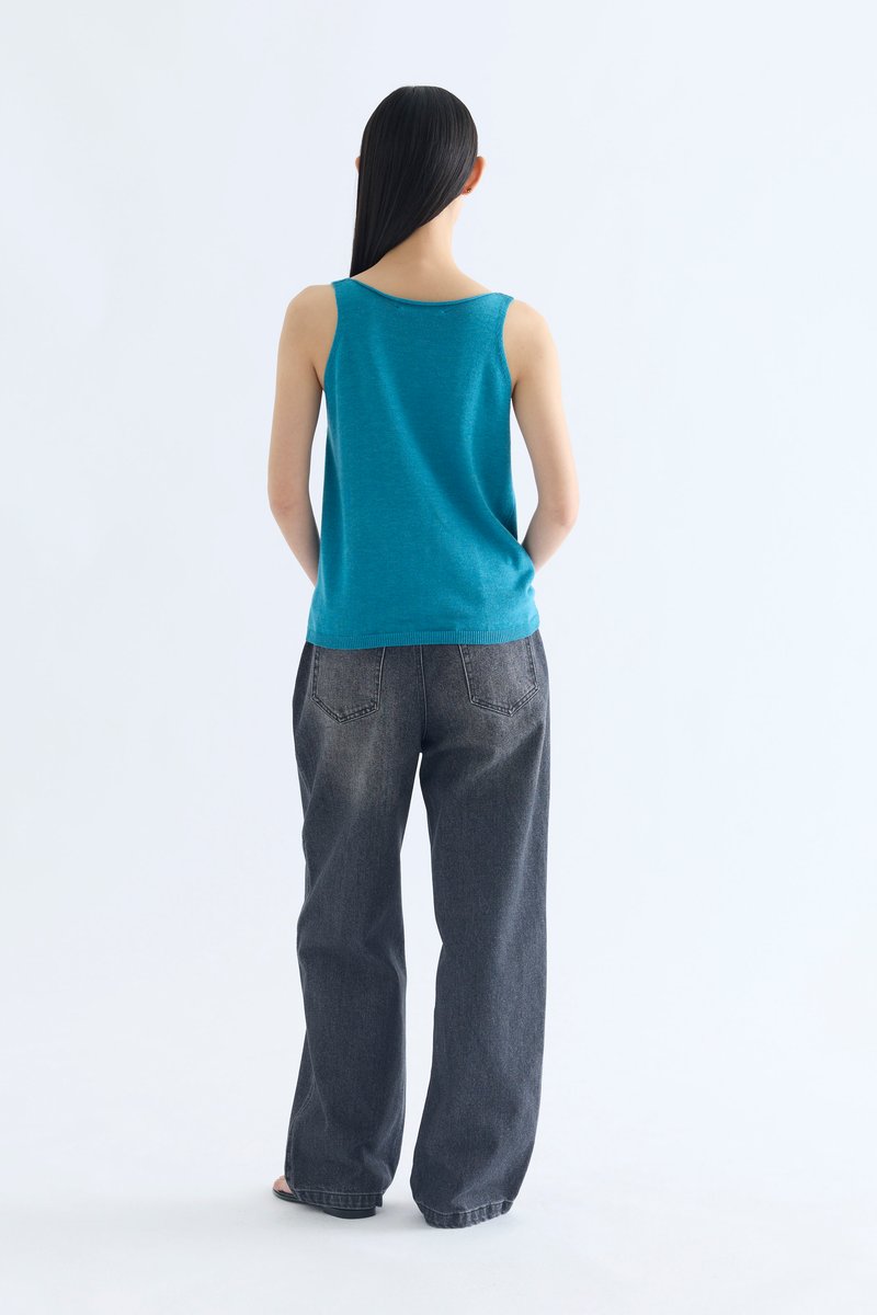 Erika Cowl Neck Knit Tank
