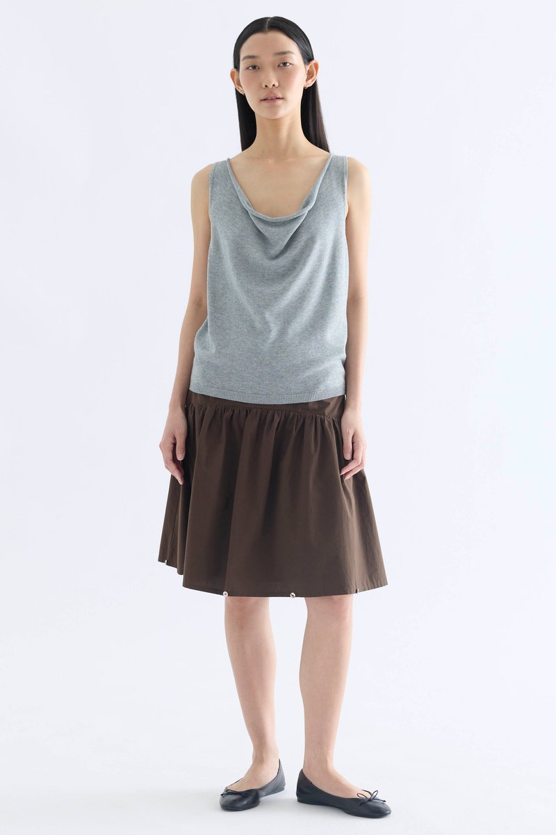 Erika Cowl Neck Knit Tank