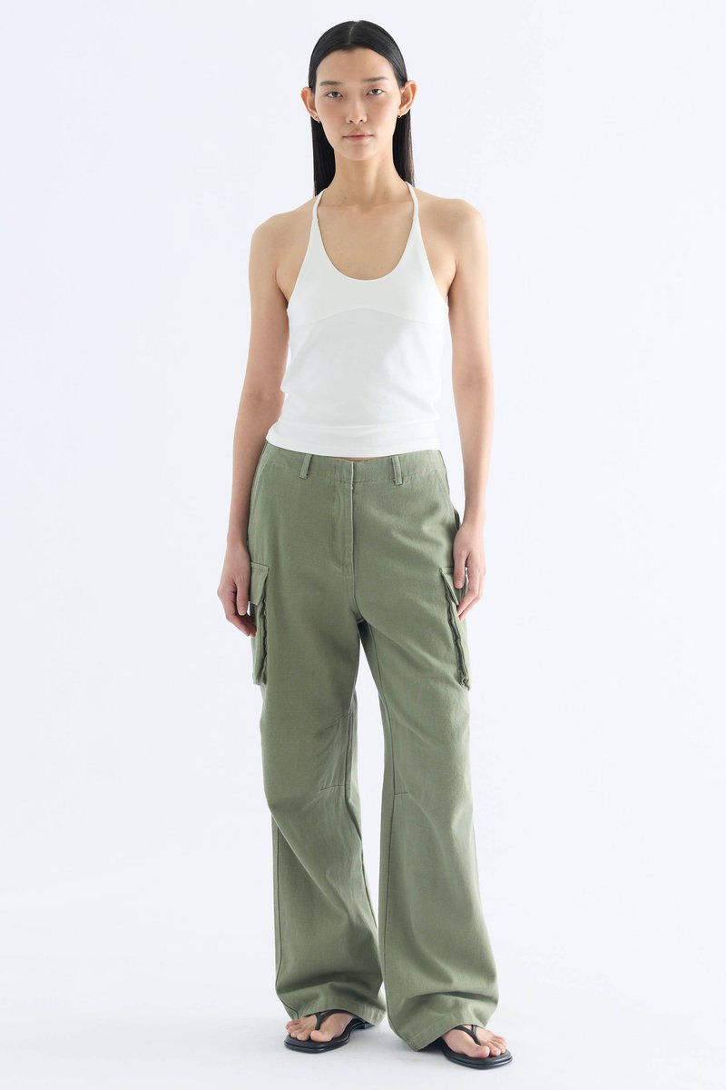 Carlo Mid-Rise Straight Leg Cargo Jeans