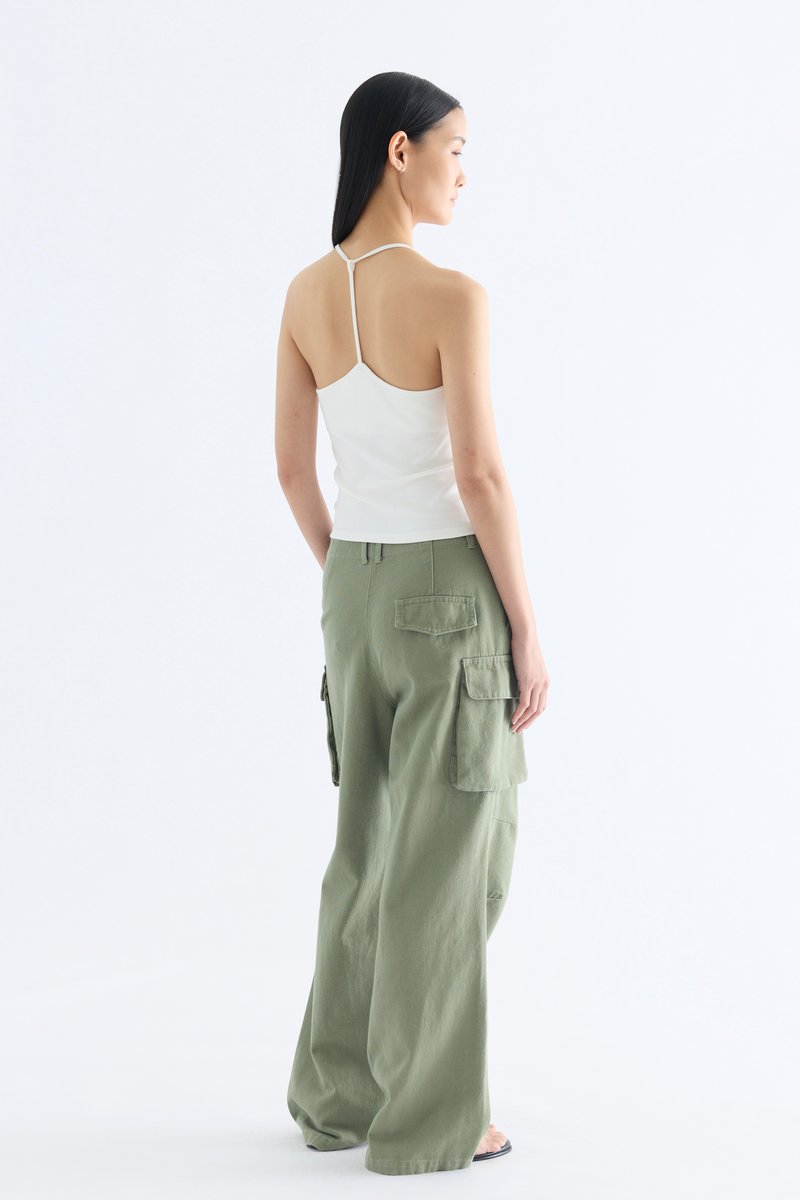 Carlo Mid-Rise Straight Leg Cargo Jeans