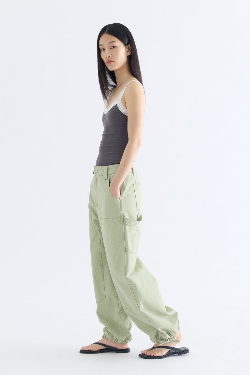 Drawstring Hem Utility Pants