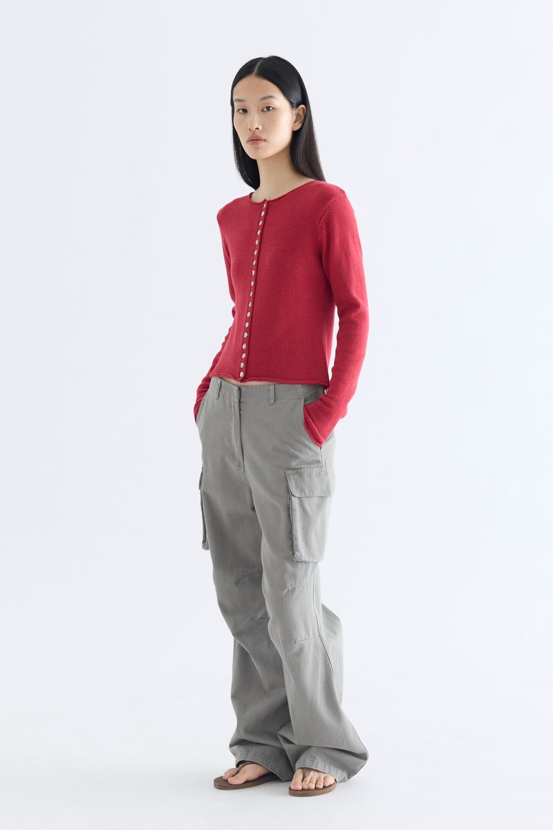 Alivia Button-Down Knit Cardigan