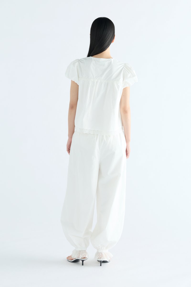 Lumi Lace Trim Relaxed Pants