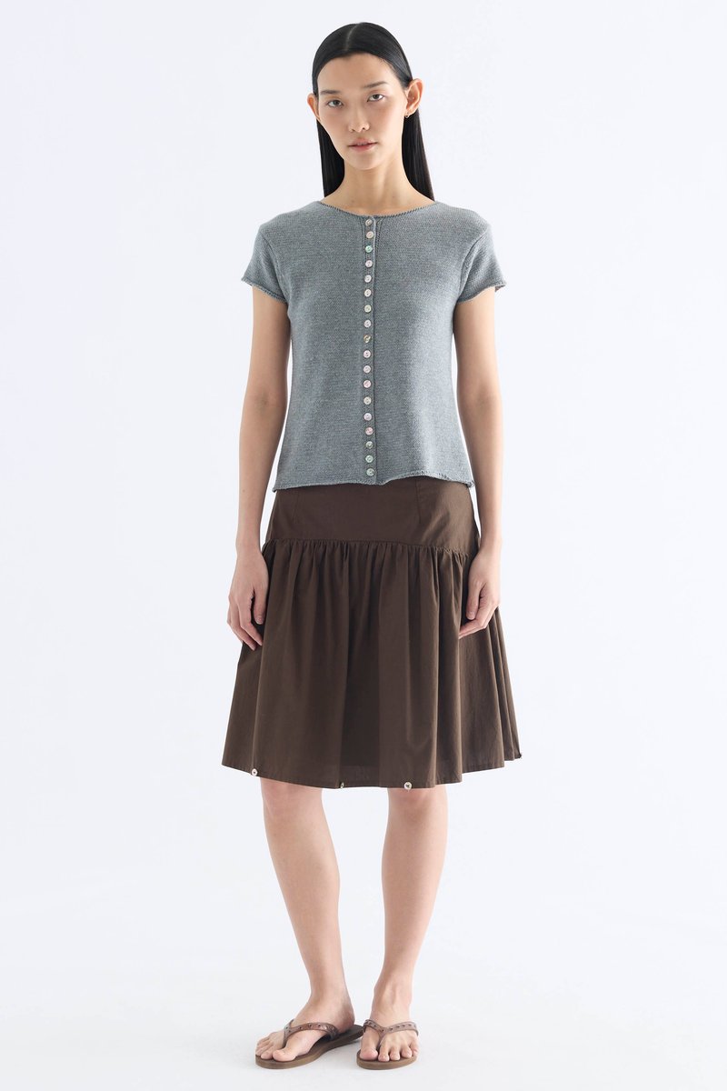 Kelyn Button-Down Knit Top