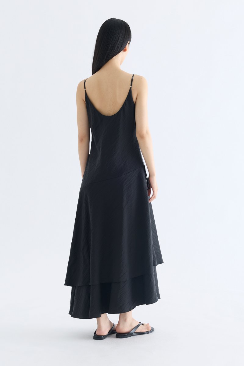Violette Asymmetrical Hem Tier Dress