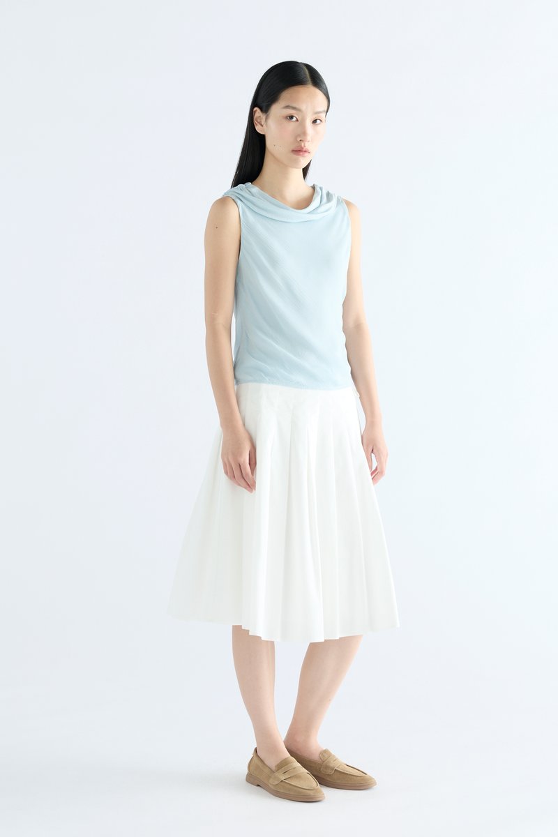 Lavena Pleated Half Skirt