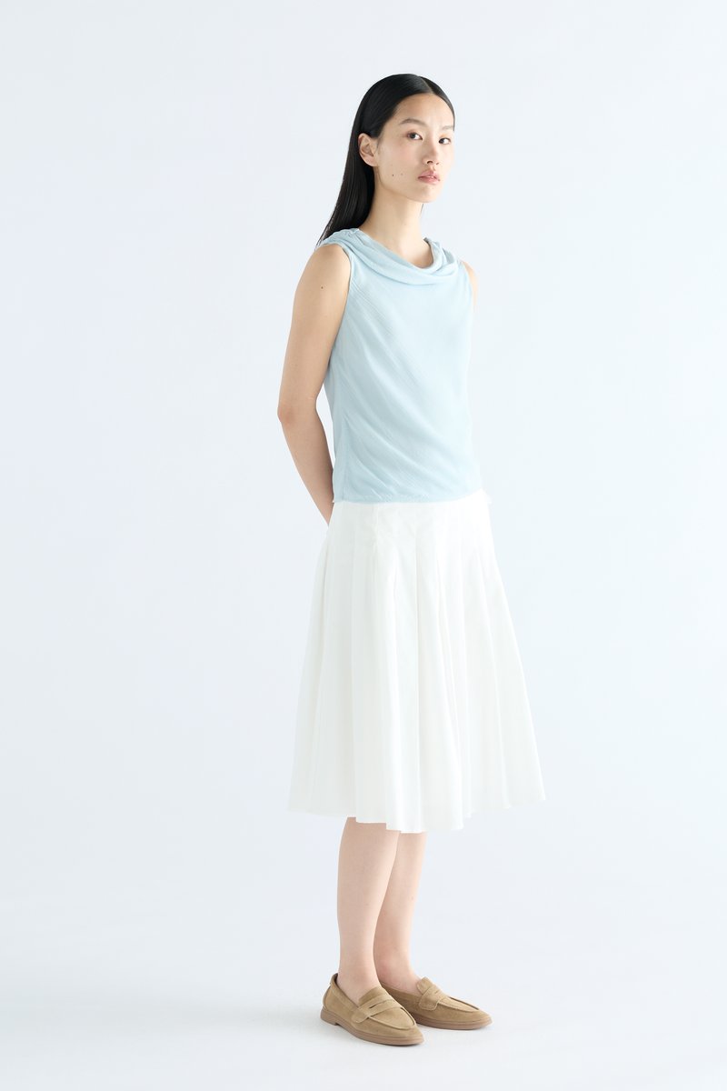 Cassi Drape Fitted Top
