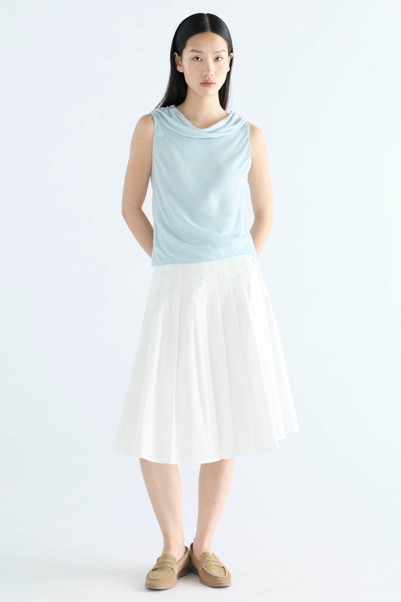 Lavena Pleated Half Skirt