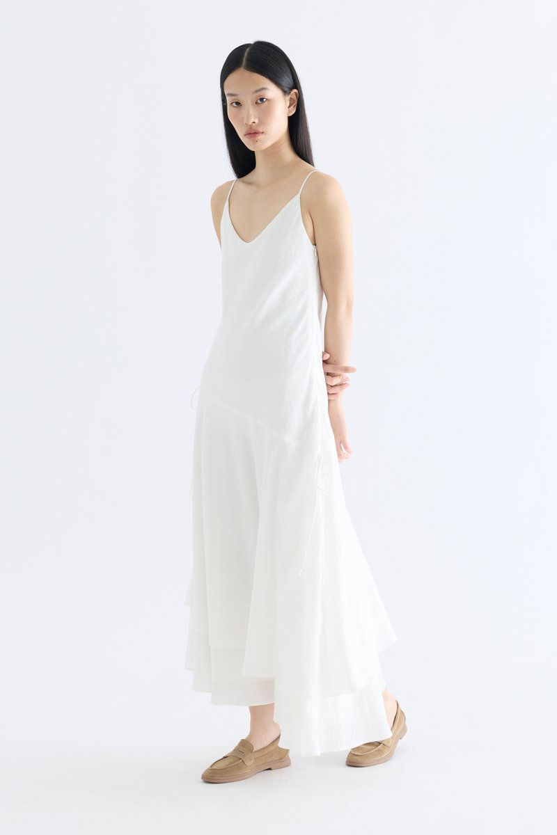 Violette Asymmetrical Hem Tier Dress