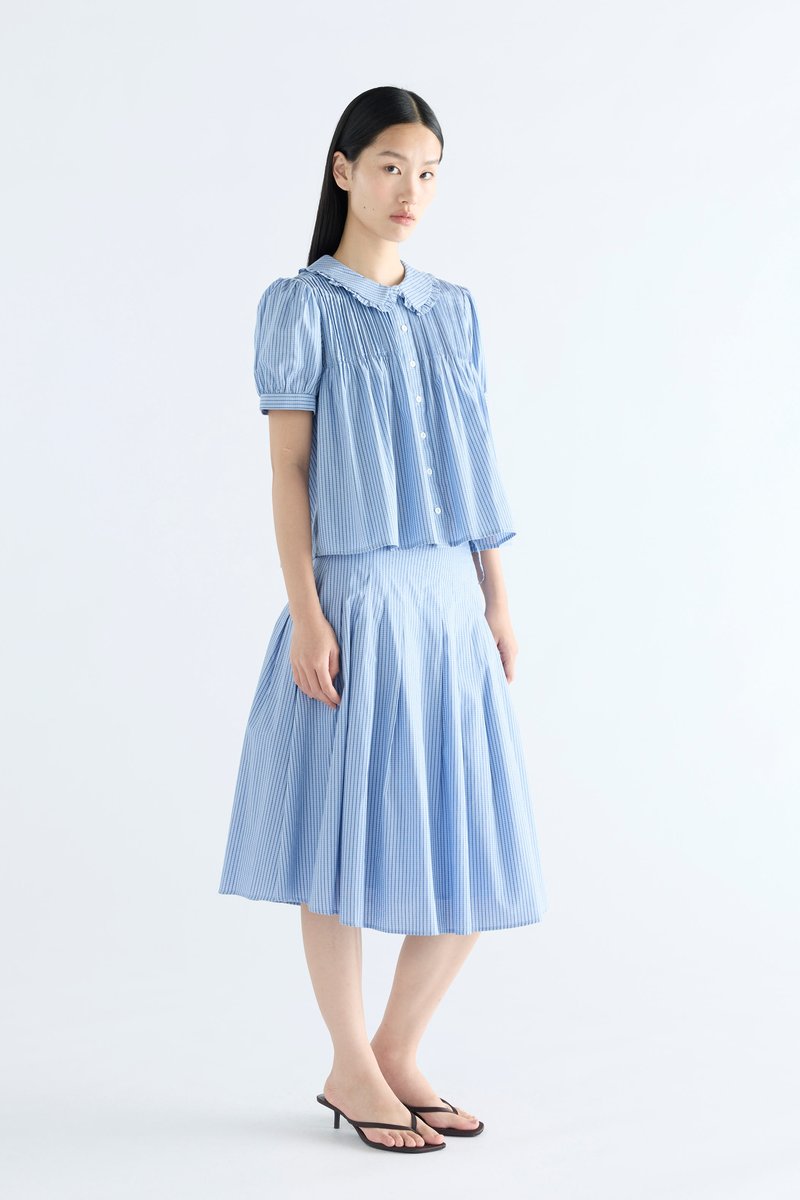 Lavena Pleated Half Skirt