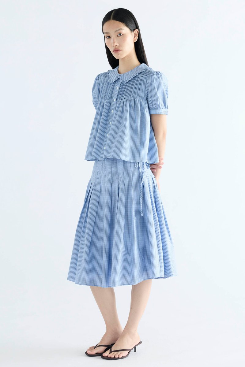 Lavena Pleated Half Skirt