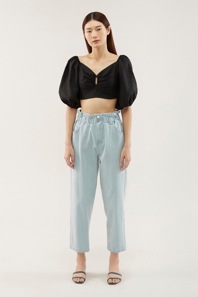 keyhole crop top