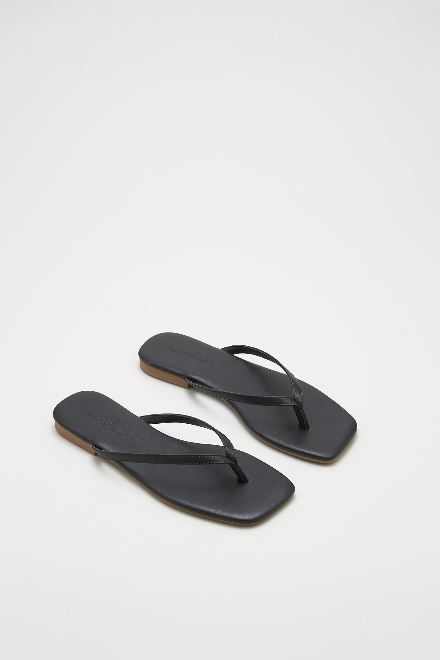 White clearance thong slippers