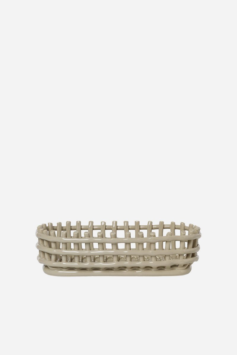 Ferm Living Ceramic Oval Basket