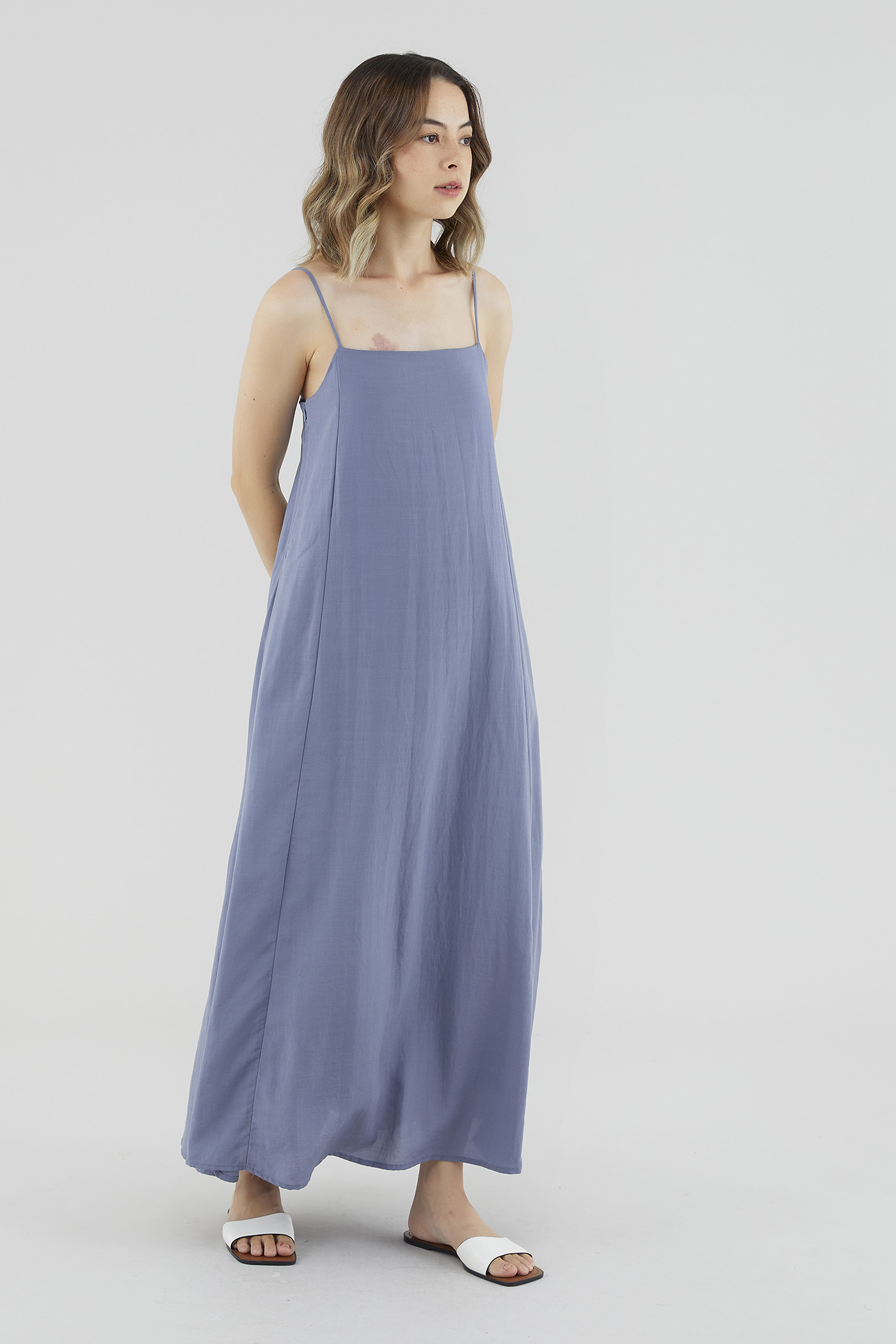 Cos layered 2024 open back dress